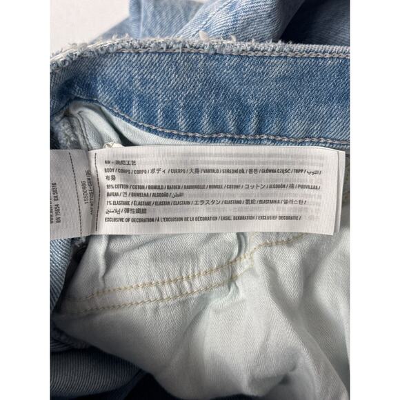 Abercrombie & Fitch Jeans 29 / 8 Womens 90s Straight High Rise Cross Button - Picture 7 of 7